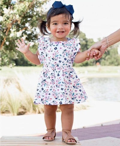 RuffleButt Berry Sweet Cross Back Dress | Cute Baby Clothes - CheDemiCouture.com